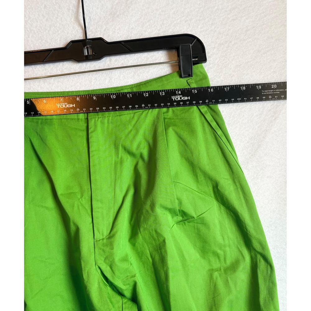 Free People Lucia Kelly Green‎ Pleated Harem Cropped Balloon Pants Size 6 NWT - Picture 6 of 7